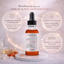SPAESTHETIC -ASTAXASPA Serum facial hidratante, antioxidante y reafirmante con astaxantina