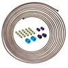 BSTIQUEUS 25 ft 1/4 True Copper-Nickel Alloy Brake Line Kit
