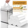 2.6 Gallon Compostable Small White Trash-Bags-Bathroom - Biodegradable Mini Garbage