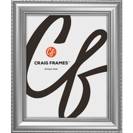Craig Frames Victoria, Ornate Silver Picture Frame, 14 x 18 Inch