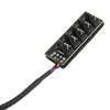 2Pcs PWM Fan Hub 5 Way 4Pin 13.8in Cable Length