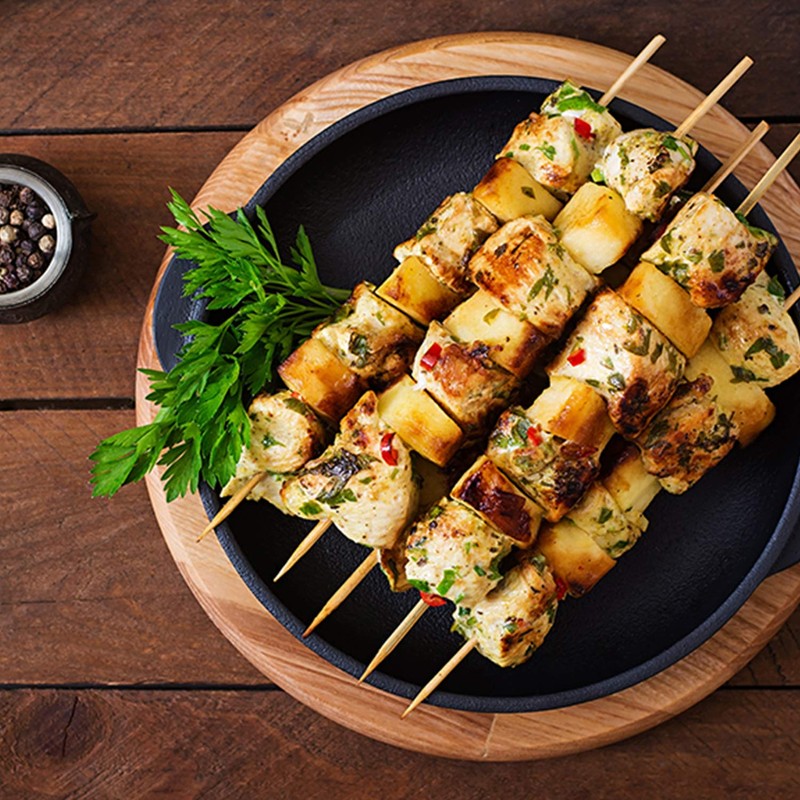 PMS 832088 Eco Connection 10 Inch Disposable BBQ Bamboo Skewers