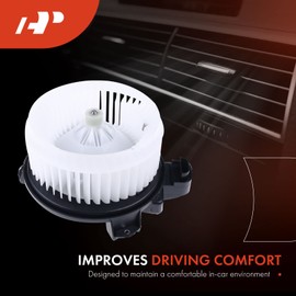 A-Premium HVAC Heater Blower Motor Assembly with Brushless Motor Compatible with Ram & Jeep Vehicles - 1500 2014-2018, Wrangler 2014-2017, Wrangler JK 2018 - Front Side, Replace# 68214892AB