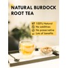 TeeLux Burdock Root Tea Bags, Pure Natural Burdock Root, Caffeine
