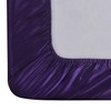 ROOEE Satin Silk Fitted Sheet with Pillowcase Set Breathable Soft