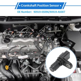 VekAuto 1 Piece Crankshaft Position Sensor for Toyota Camry Hybrid 2.5 2018-2024 Robust Metal Plastic Black Engine Crank CKP Sensor