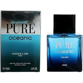 Karen Low Pure Oceanic Paris Eau De Toilette For Men Natural Spray 3.4 oz