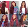 WuvuSnm Human Hair Braiding Deep Wave Boho Braids Bulk Hair