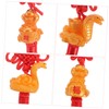 Kisangel 4pcs Chinese Year Snake Charms Spring Festival Decorations Vibrant