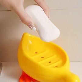 Cute Duck Soap Dish, Self Draining Soap Holder for Shower Bathroom Bathtub Kitchen Sink Tray Holder,soap dishes for bathroom,draining soap dish,soap dish with drainage