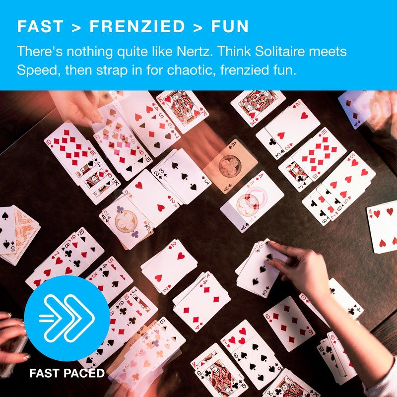 Brybelly Nertz Card Game 12 Decks of Standard 3.5 x