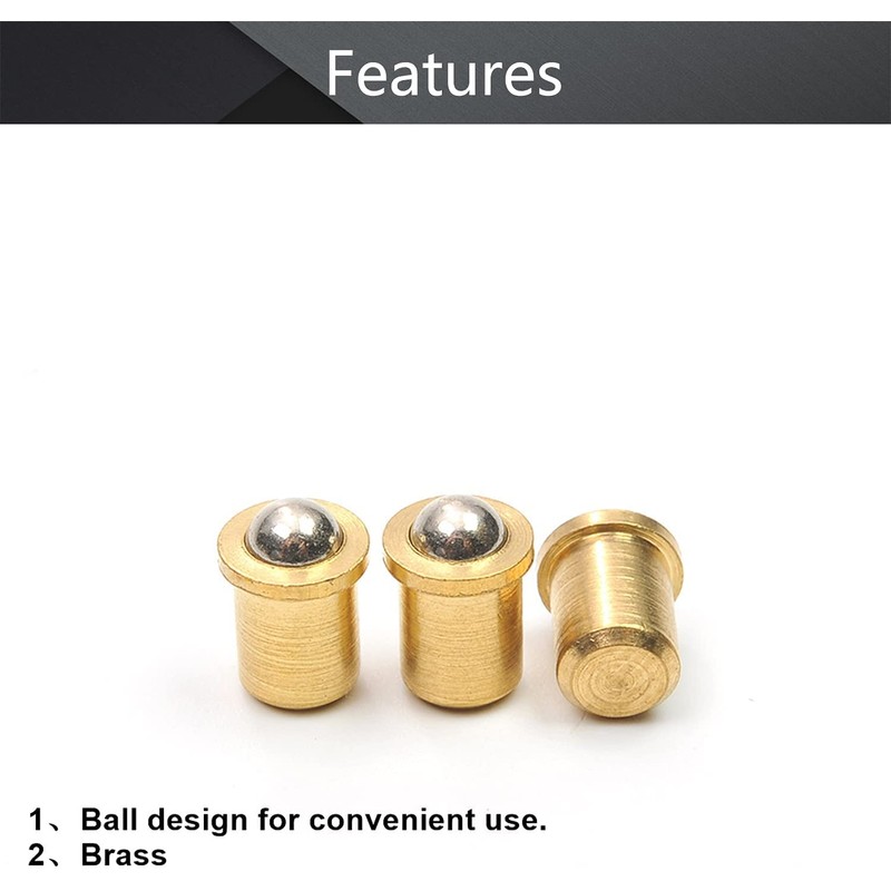 Utoolmart Ball Dia Brass Electroplating Door Cabinet Ball Catch Latch