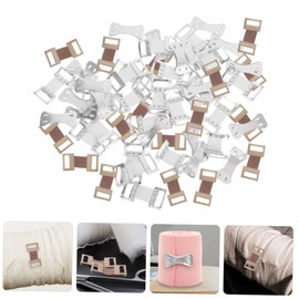TOVINANNA 50sets Reusable Aluminum Bandage Clips Elastic Fasteners for Secure Care Compact Bandage Fixators for Daily Use Tone Clips Included