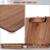 Walnut Wood Clipboard, Menu Clip Board with Metal Clip and