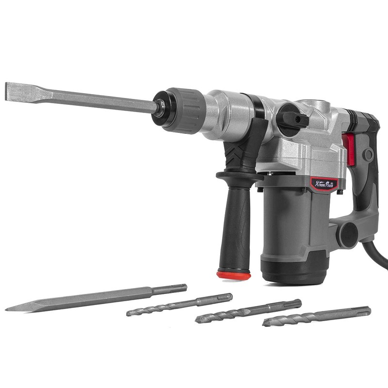 XtremepowerUS Deluxe 1200w Electric Rotary Hammer SDS Plus Drill Swivel