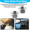 90pcs M8-1.25 Hex Nuts, 304(A2-70) Stainless Steel Hardware Nuts,Standard Metric