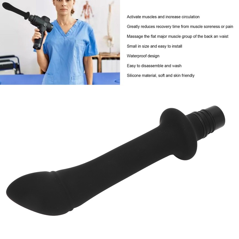 18mm Fascia Gun Replacement Head Waterproof Promote Circulation Soft Silicone