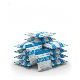 Cubrebocas KN95 Certificado Sacré Solutions Blanco 200 Piezas