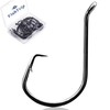 FishTrip Octopus Circle Hooks Saltwater - 50pcs Fishing Catfish Hook,Offset