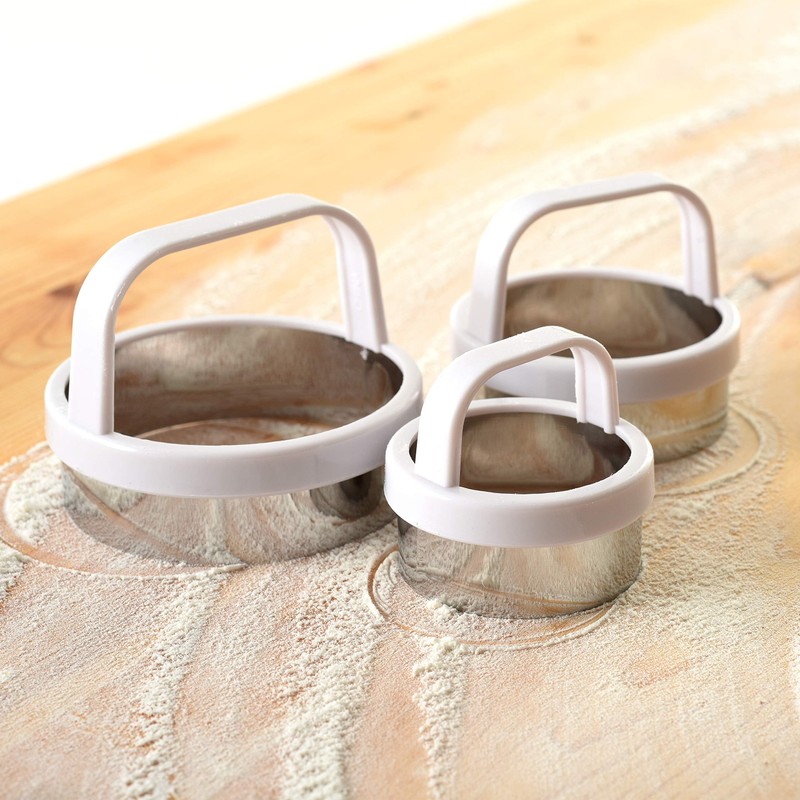 Norpro Biscuit/Cookie Cutters, Set of 3, As Shown