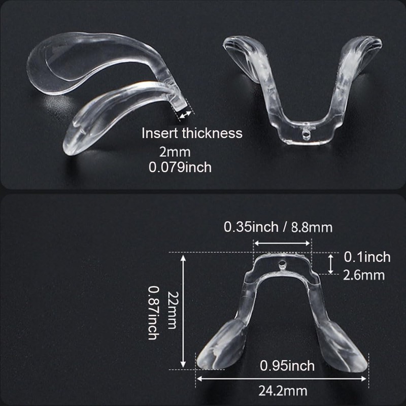 1PC Plate Glasses Frame Eyeglass Saddle Bridge Nose Pads Piece