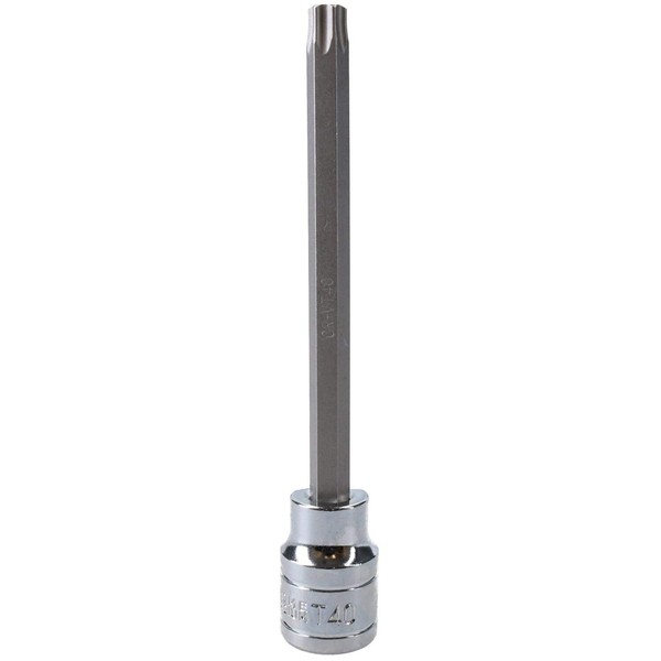 T40 3/8" Drive Extra Long 110mm Tamperproof Tamper Torx Star