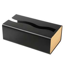 Tissue Case, Magnetic, Stylish, Tissue Case that Won't Fall Off with Strong Magnets, Wall Mounted, Supports Up to 200 Tissues, Wood Grain, Tissue Cover, Tissue Box