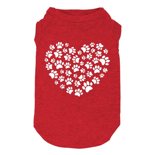 Dog Shirts Hearts Print Funny Graphic Small Large Dog Clothes