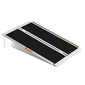 TaiH Leo TaiH Leo Wheelchair Ramp 4 Feet, Portable Ramps for Wheelchairs for Home, 800LBS Capacity Folding Non-Slip Aluminum Handicap Ramp, Wheel Chair Ramp for Home Steps, Stairs, Doorways, Car, Curbs