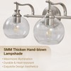 ANDY STAR Brushed Nickel Bathroom Light Fixture, 2 Light Bathroom
