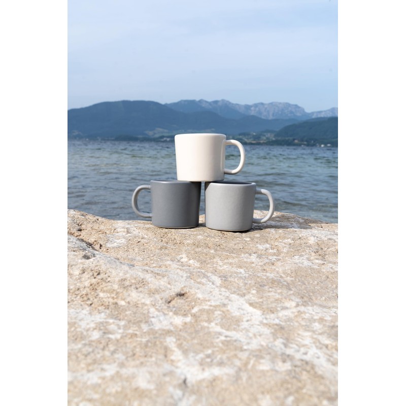SALZKAMMERGUT KERAMIK Wersin Coffee Bowl with Handle 0.25 L (Dark