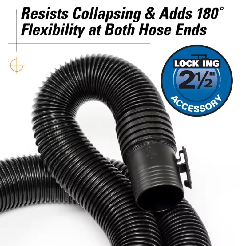 Wet/Dry Shop Vacuums 2-1/2 In. X 20 Ft. DUAL-FLEX Locking