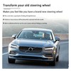Kewucn Genuine Leather Steering Wheel Cover, 15" Universal Car Steering