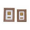 Two's Company Gold Fern Set of 2 Photo Frame Includes