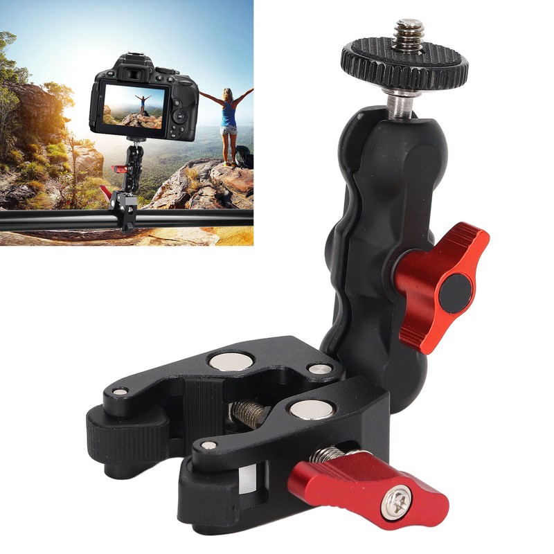 Camera Super Clamp Ball Head Crab Claw Clip Universal Monitor