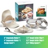 MUMSUNG Empanada Maker Press, 2size (6"+4") Professional Dumpling Maker Mold