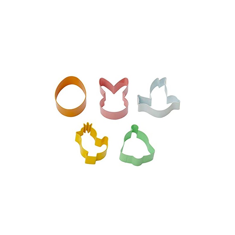 Decora 0255415 5tl Cookie Cutter Set Easter Made of Coloured