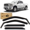 Nilight Window Rain Guards for Dodge Ram 2500 3500 Crew