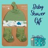 Metzuyan Baby Boys Hat and Socks Set Dino Dinosaur Green