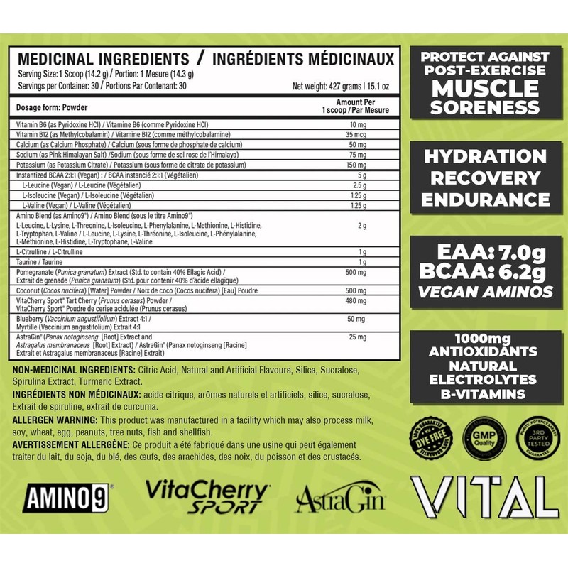 VNDL Project Vital | BCAA, EAA and Electrolyte Powder Supplement