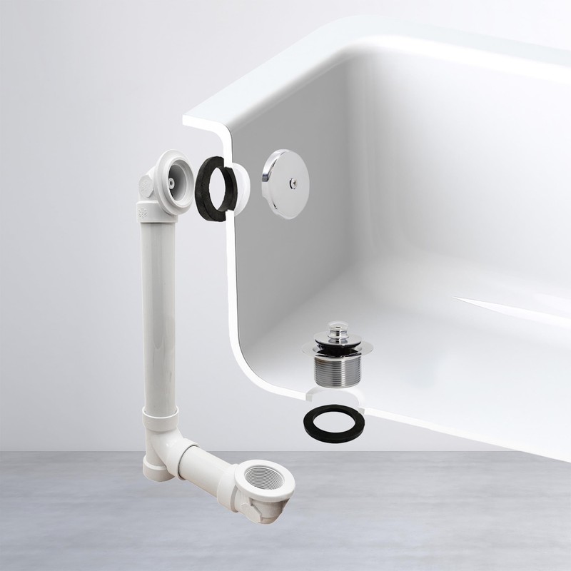 Westbrass A49721-26 14" Sch. 40 PVC 1-1/2" Bath Waste &