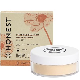 Honest Beauty Talc-Free Translucent Loose Setting Powder | Invisible, Matte Finish | EWG Verified, Vegan + Cruelty Free | .56 oz