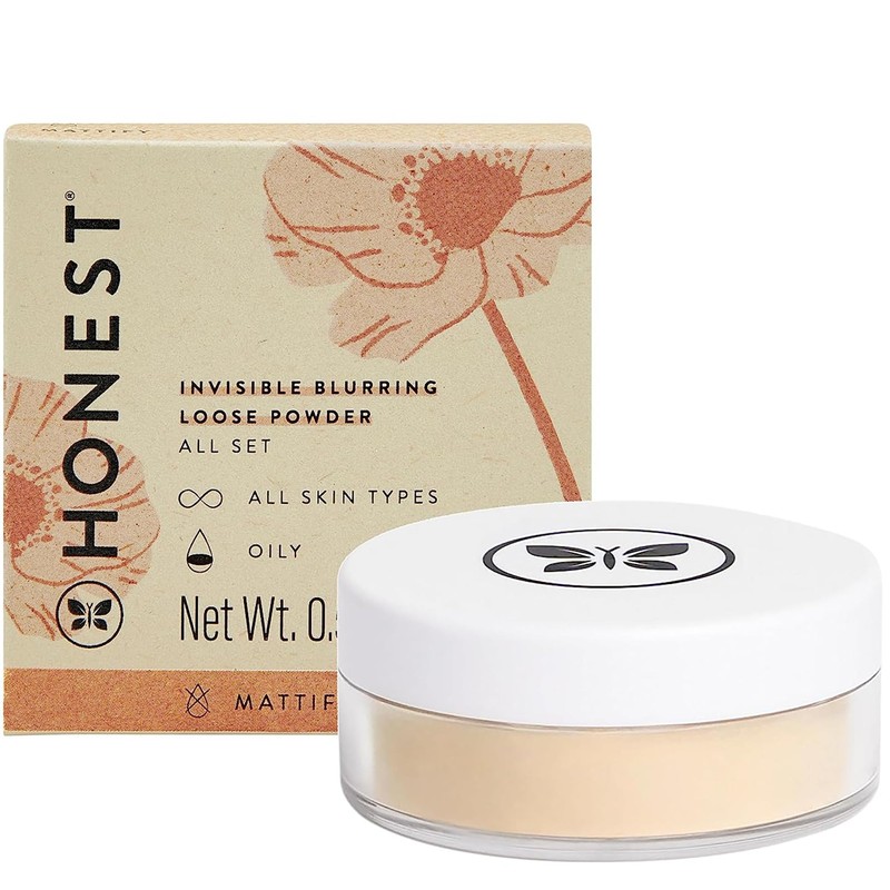 Honest Beauty Talc-Free Translucent Loose Setting Powder | Invisible, Matte