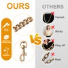 Gold Purse Chain Replacement Straps Compatible with Coach Handbags Large,