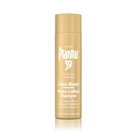 Plantur 39 Colour Blonde Phyto-Caffeine Shampoo, 1 x 250 ml – For Warm Blonde Every Wash Against Menopausal Hair Loss