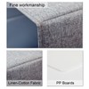 BOMEI PACK Grey Hanging Wardrobe Closet Organizer Shelves with 4