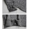 shermie Women's Cute Heart Pattern Elbow Patchwork Knitted Sweaters Long