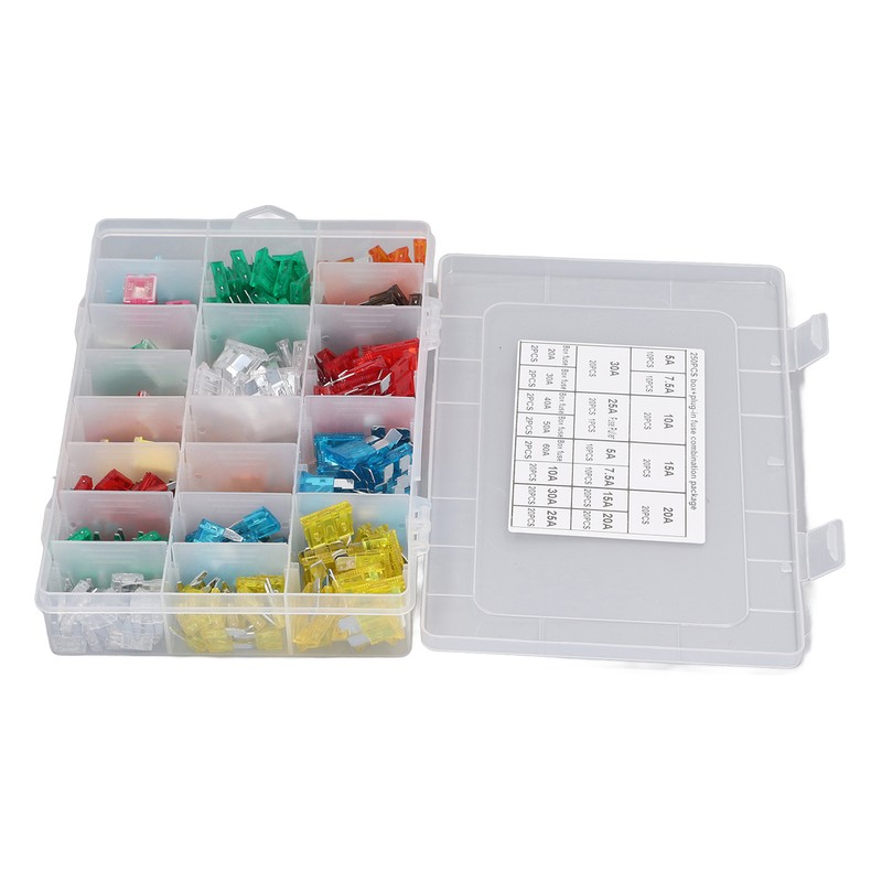 250 Pieces Automotive Fuses High Frequency Blade and Box Shape