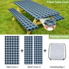 Picnic Table Cover with Bench Covers Camping Essentials Waterproof Windproof