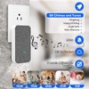 Wireless Door Bell, Coolqiya Additional Plug-in Receiver with 5 Level